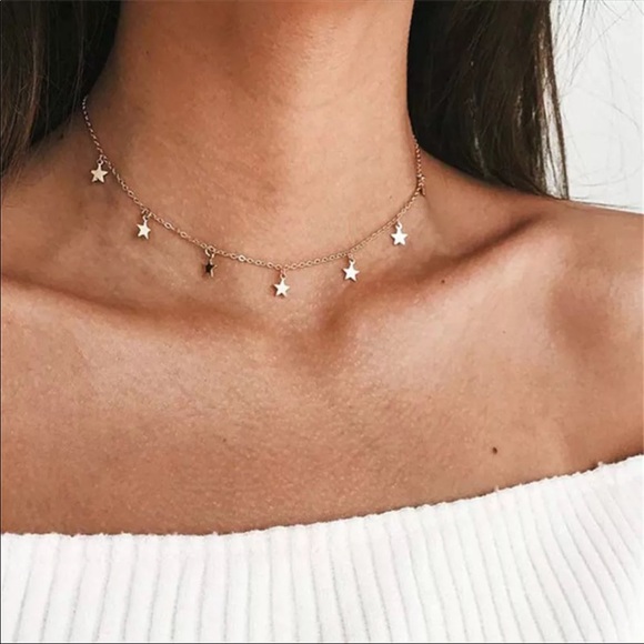 Jewelry - 🖤 Star Pendant Choker Clavicle Necklace